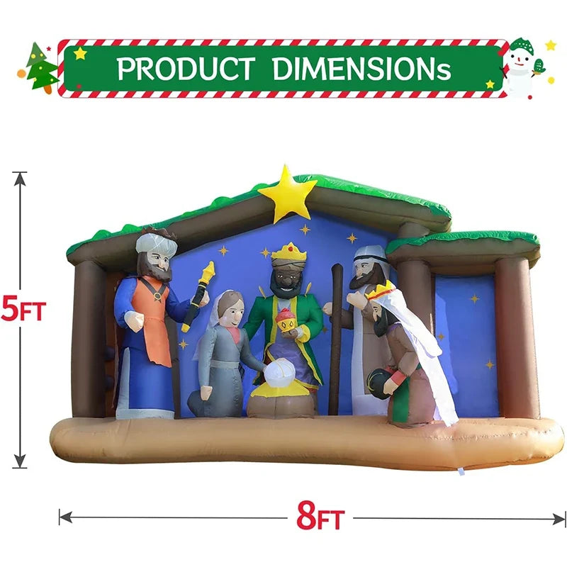 Sevair Deco 8FT LED Inflatable Nativity Scene 3