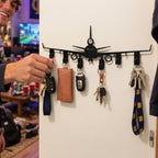 Sevair Deco Airplane Wall Key Holder with 6 Hooks 1