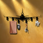 Sevair Deco Airplane Wall Key Holder with 6 Hooks 5