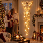 Sevair Deco Angel Starfall Wall Light for Christmas family scene
