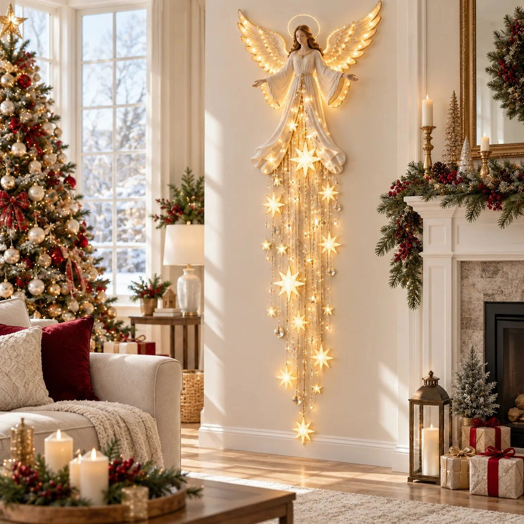 Sevair Deco Angel Starfall Wall Light for Christmas living room
