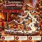 Sevair Deco Animated Christmas Cable Car Ski Village animated features