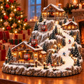Sevair Deco Animated Christmas Cable Car Ski Village village display