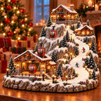 Sevair Deco Animated Christmas Cable Car Ski Village village display