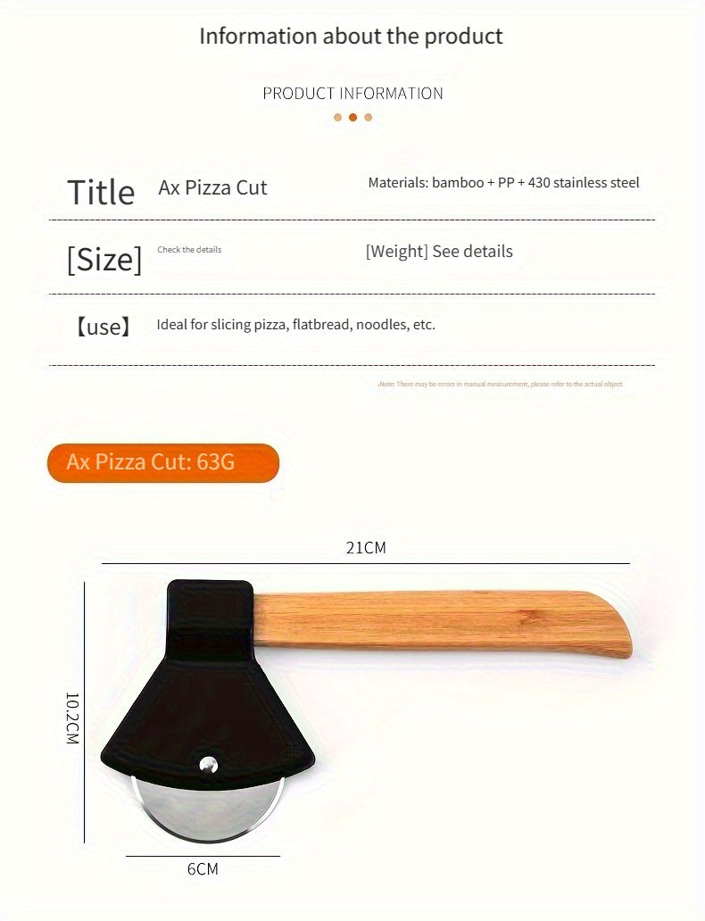 Sevair Deco Axe Pizza Cutter for Fun Serving 16