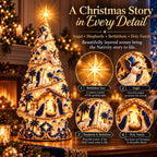 Sevair Deco Bethlehem Nativity Light-Up Christmas Tree nativity details