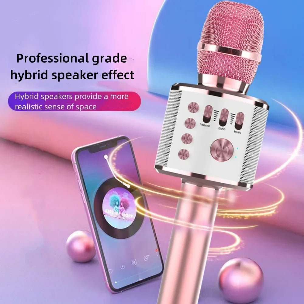 Sevair Deco Bluetooth Karaoke Microphone with Speaker 2