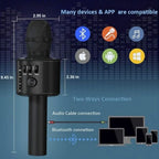 Sevair Deco Bluetooth Karaoke Microphone with Speaker 3