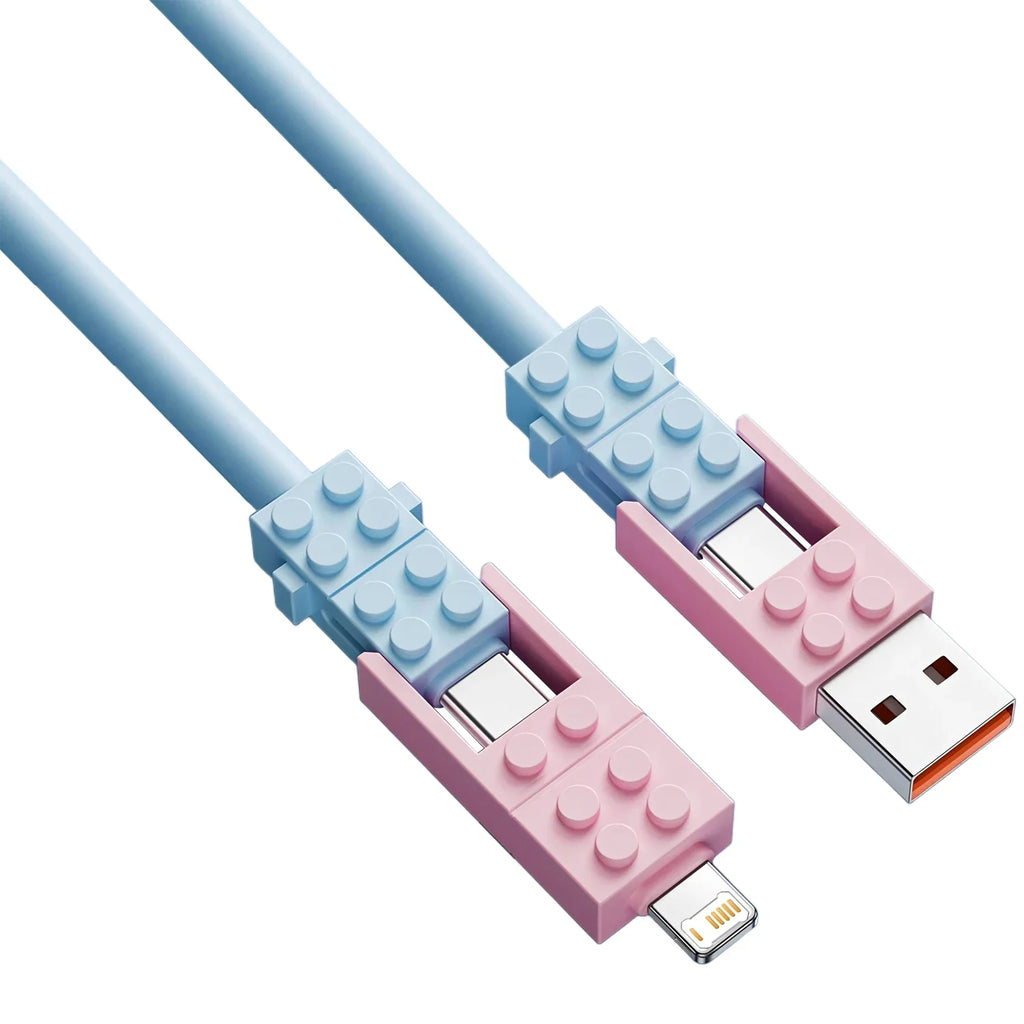 Sevair Deco Building Block Charging Cable blue connector