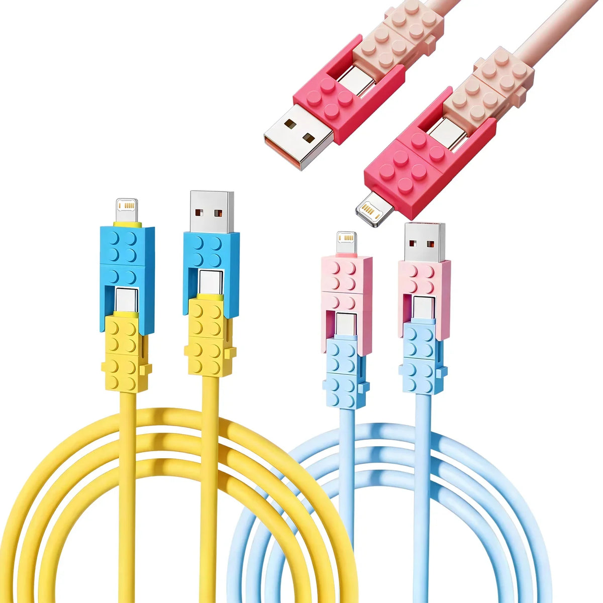 Sevair Deco Building Block Charging Cable color comparison