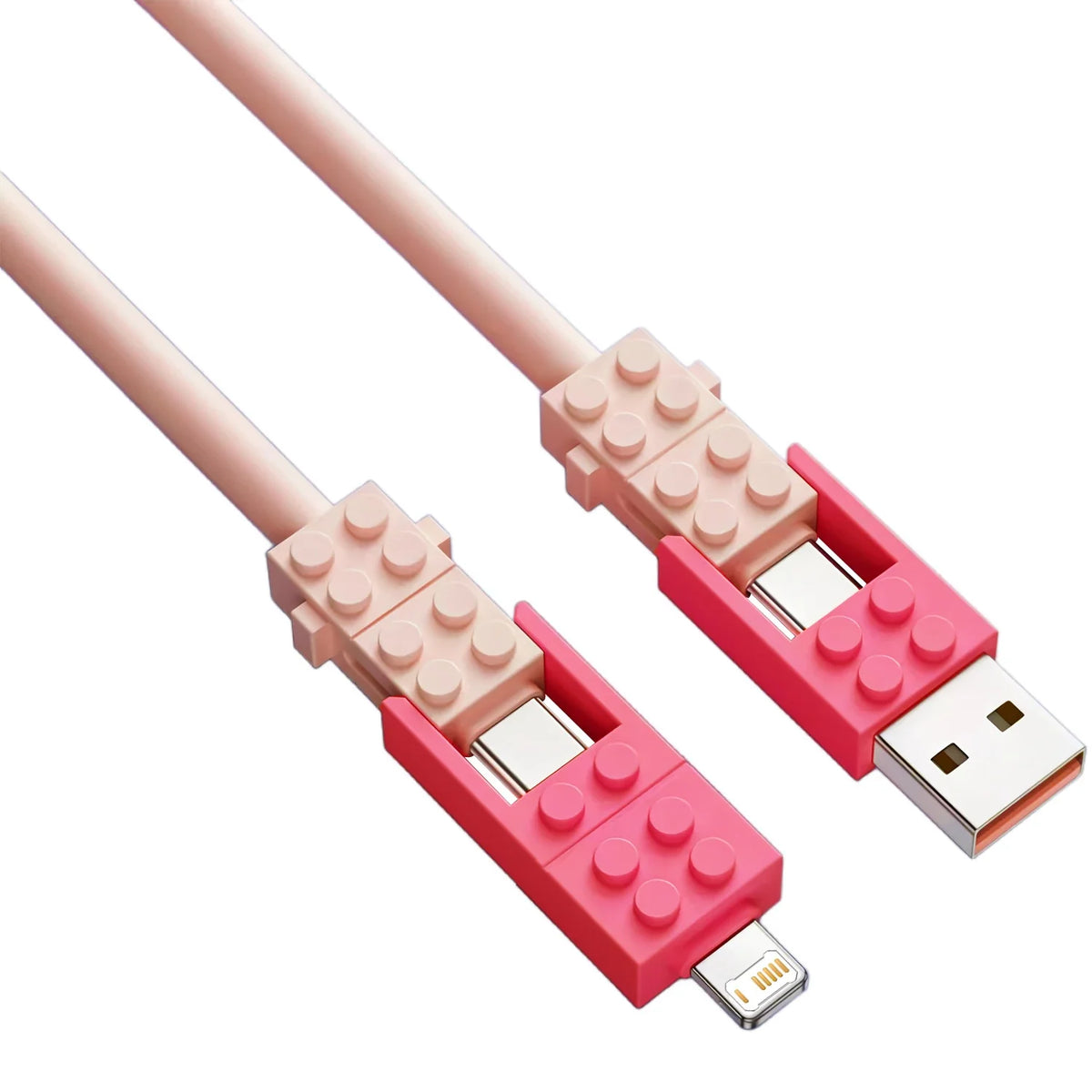 Sevair Deco Building Block Charging Cable pink connector