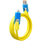 Sevair Deco Building Block Charging Cable yellow coiled
