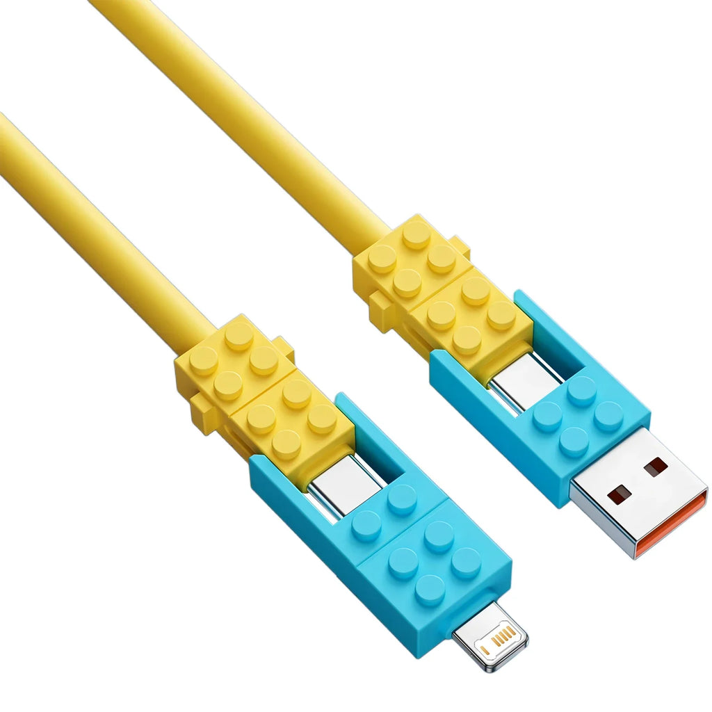 Sevair Deco Building Block Charging Cable yellow connector