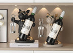 Sevair Deco Bulldog Wine Bottle and Glass Holder 19