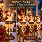 Sevair Deco Christmas Angel Porch Railing Lights coordinated row