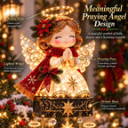 Sevair Deco Christmas Angel Porch Railing Lights praying angel