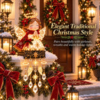 Sevair Deco Christmas Angel Porch Railing Lights traditional style