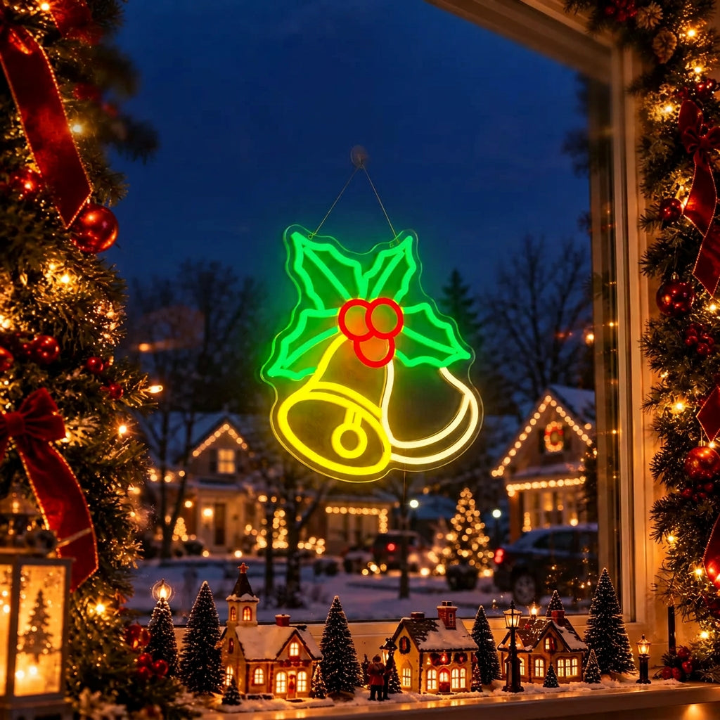 Sevair Deco Christmas Bells Neon Sign