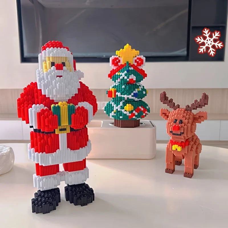 Sevair Deco Christmas Building Block Set for Holiday Decor festive display