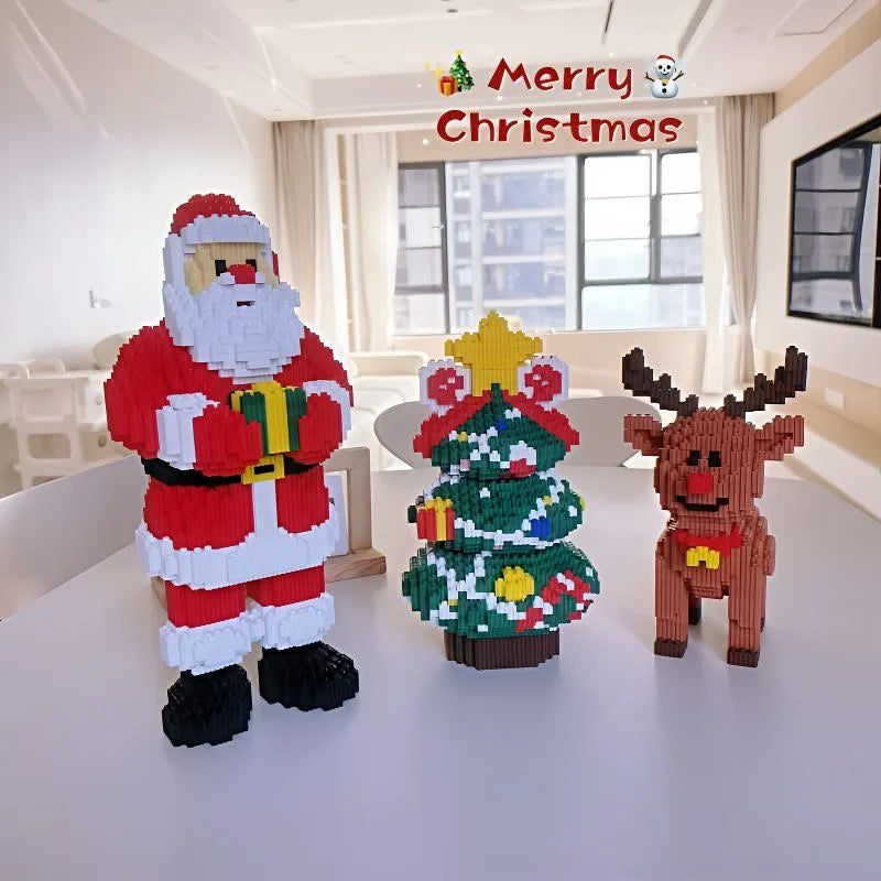 Sevair Deco Christmas Building Block Set for Holiday Decor holiday scene