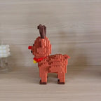 Sevair Deco Christmas Building Block Set for Holiday Decor reindeer left