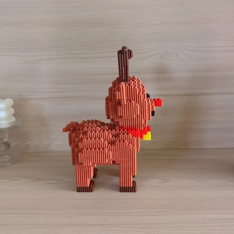 Sevair Deco Christmas Building Block Set for Holiday Decor reindeer right