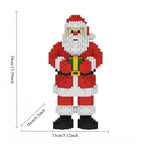 Sevair Deco Christmas Building Block Set for Holiday Decor santa dimensions