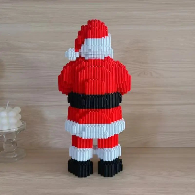 Sevair Deco Christmas Building Block Set for Holiday Decor santa rear