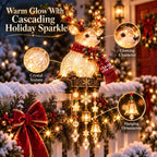 Sevair Deco Christmas Character Porch Railing Lights reindeer details