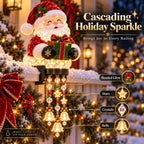 Sevair Deco Christmas Character Porch Railing Lights santa details