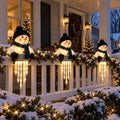 Sevair Deco Christmas Character Porch Railing Lights snowman