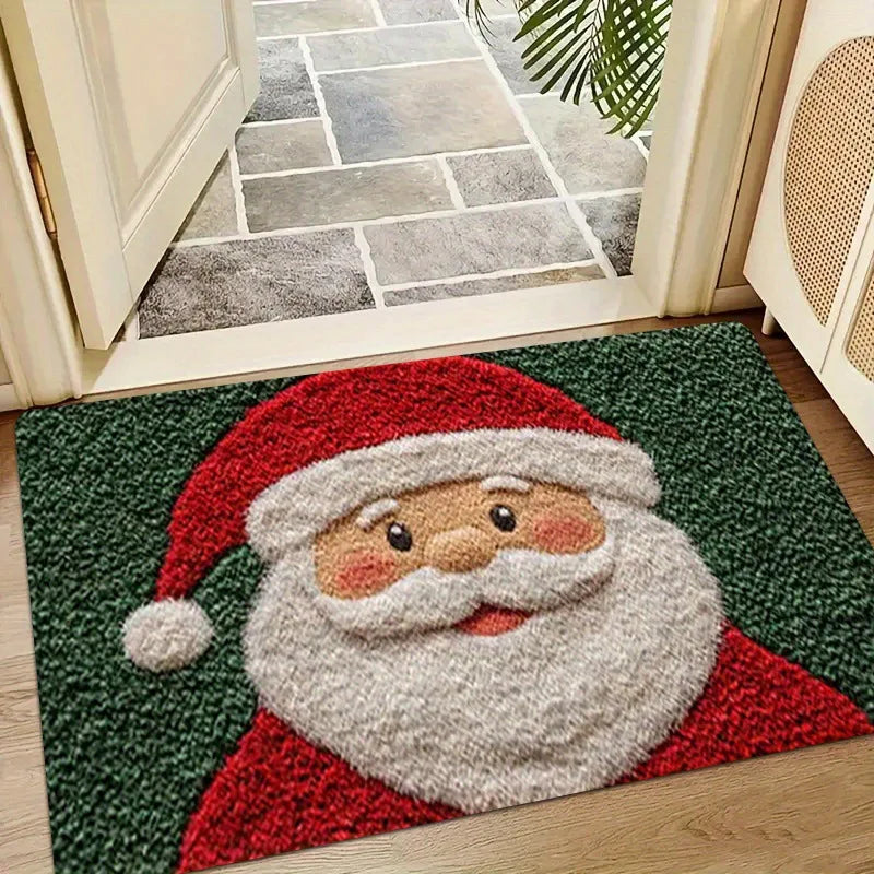 Sevair Deco Christmas Doormat with Santa or Reindeer santa entryway