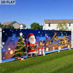 Sevair Deco Christmas Fence Banner 79 Inch 2