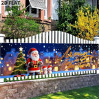 Sevair Deco Christmas Fence Banner 79 Inch 5