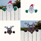 Sevair Deco Christmas Fence Peekers 2 Piece Set 2