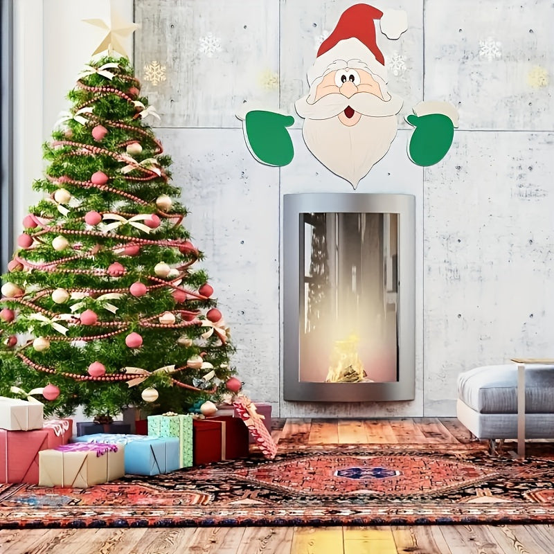 Sevair Deco Christmas Fence Peekers 2 Piece Set 4