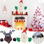 Sevair Deco Christmas Fence Peekers 2 Piece Set 5
