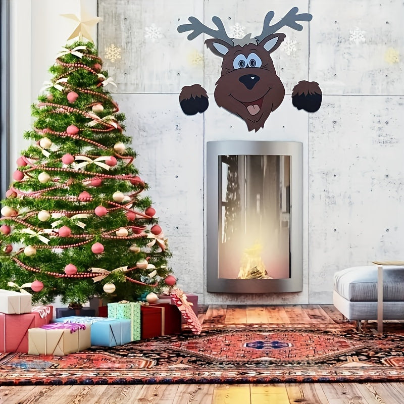 Sevair Deco Christmas Fence Peekers 2 Piece Set 6