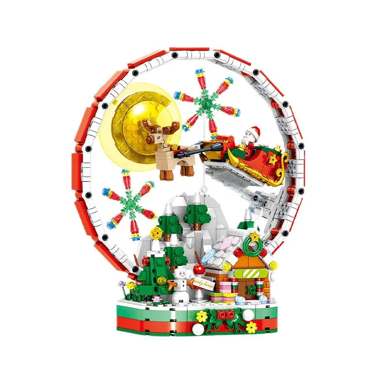 Sevair Deco Christmas Ferris Wheel Building Blocks Set front view