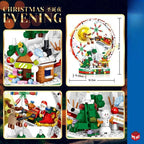 Sevair Deco Christmas Ferris Wheel Building Blocks Set scene details