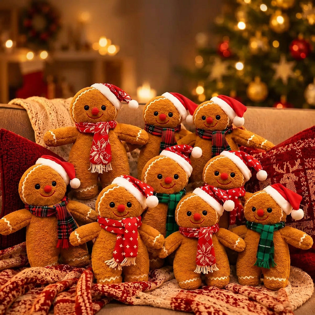 Sevair Deco Christmas Gingerbread Man Plush