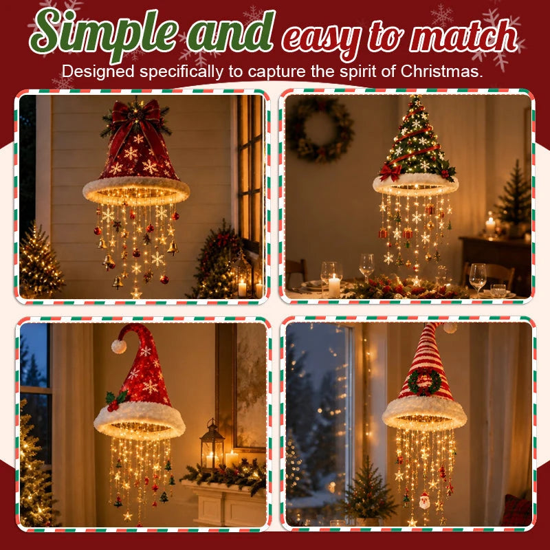 Sevair Deco Christmas Hat Pendant Light home settings