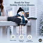 Sevair Deco Christmas Icicle Lights railing setup