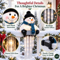 Sevair Deco Christmas Icicle Lights snowman details