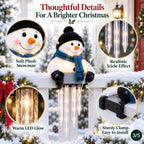 Sevair Deco Christmas Icicle Lights snowman details