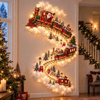 Sevair Deco Christmas LED Train Wall Light train scene