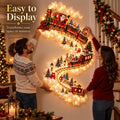 Sevair Deco Christmas LED Train Wall Light wall setup
