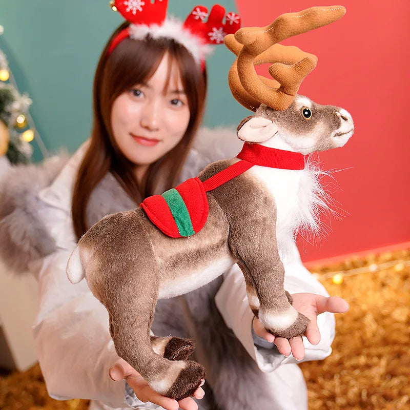 Sevair Deco Christmas Reindeer Stuffed Animal 04