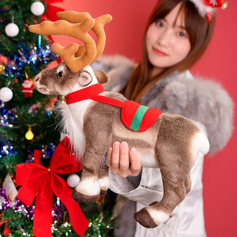 Sevair Deco Christmas Reindeer Stuffed Animal 05