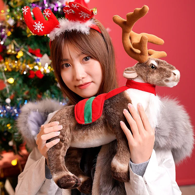 Sevair Deco Christmas Reindeer Stuffed Animal 11